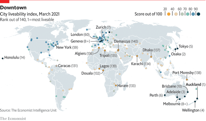 Auckland has become the world’s most liveable city