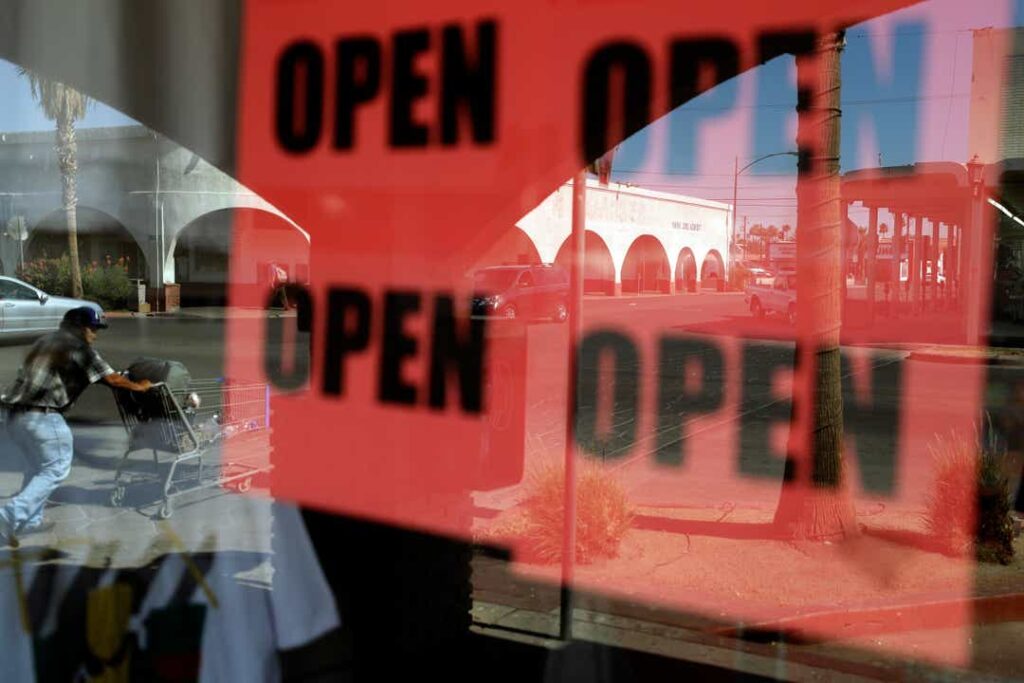 glass door open