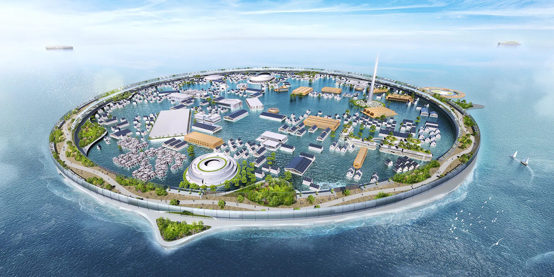 Dogen City, la futurista ciudad flotante japonesa que busca la autosostenibilidad