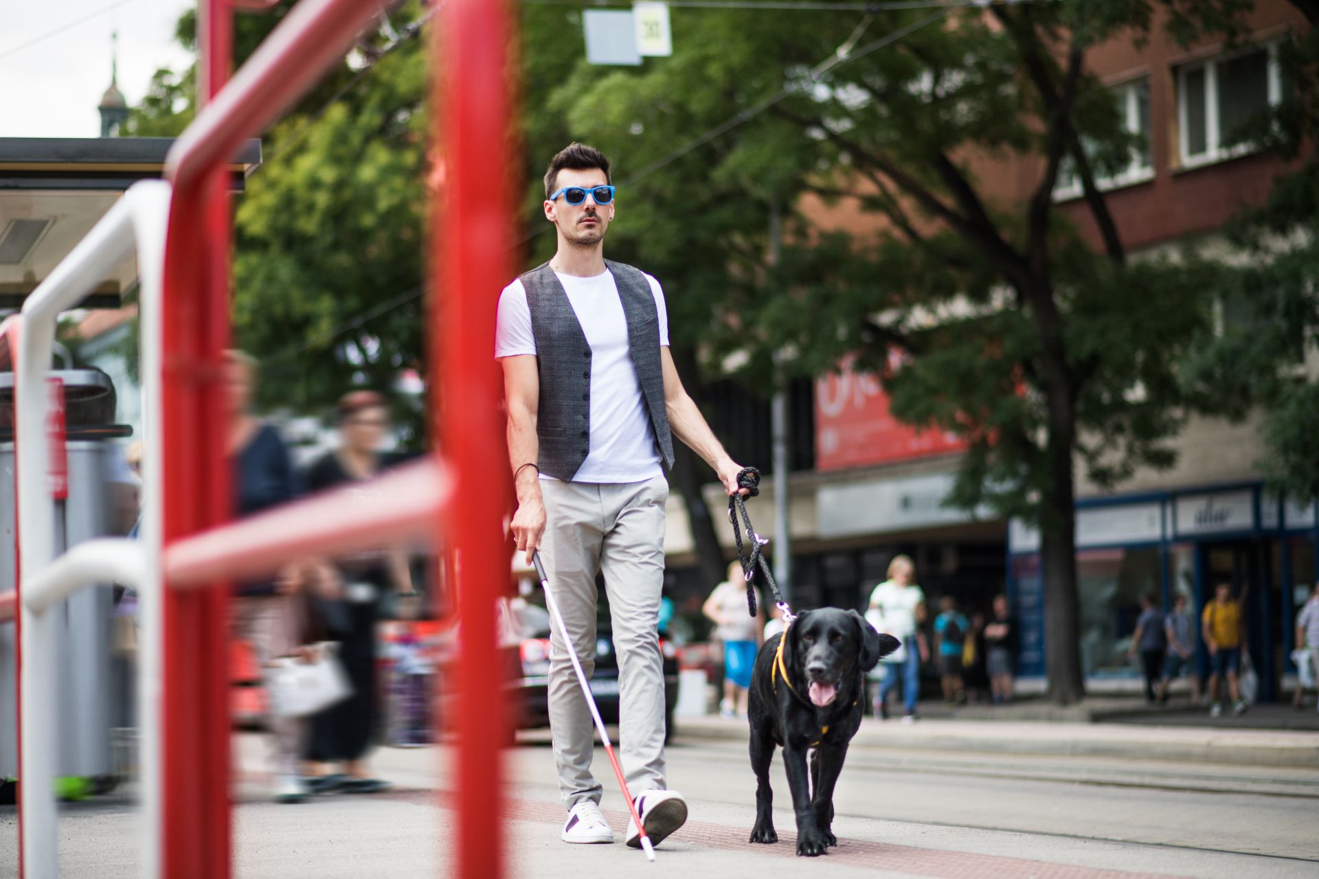How can cities help visually impaired people?