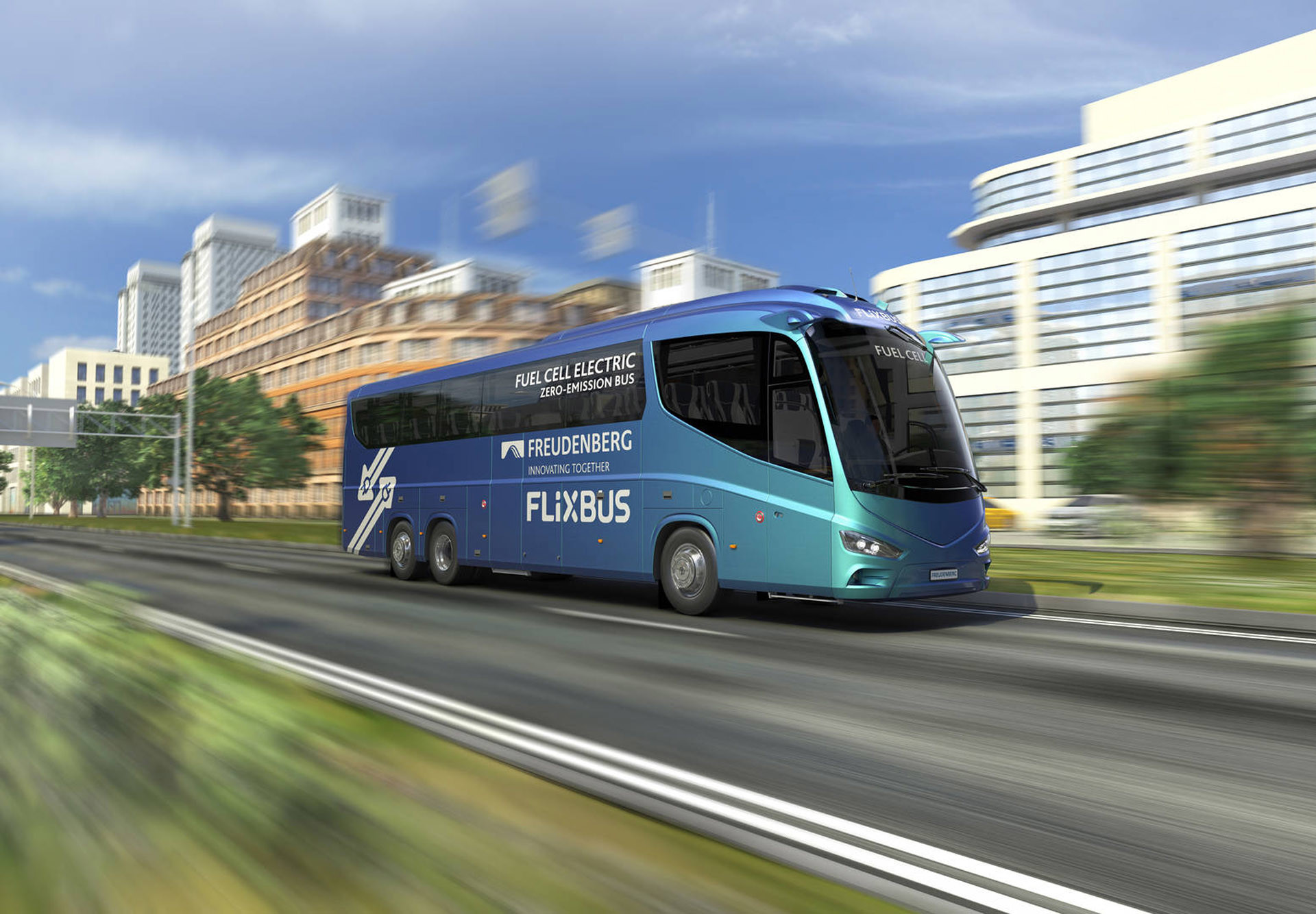 Roads with less fumes: Hydrogen fuel cell buses for long-distance routes