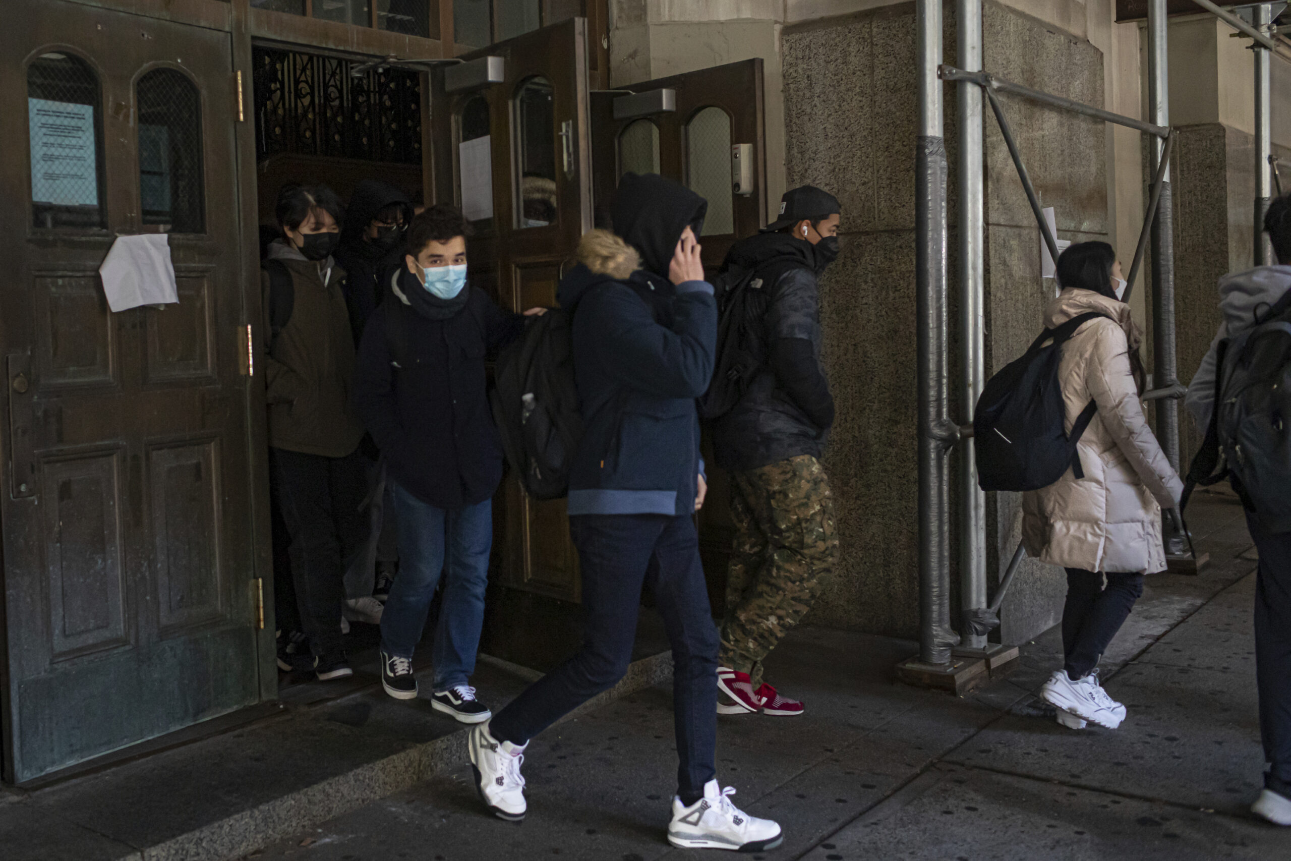 New York City high school students stage walkout, citing inadequate covid measures