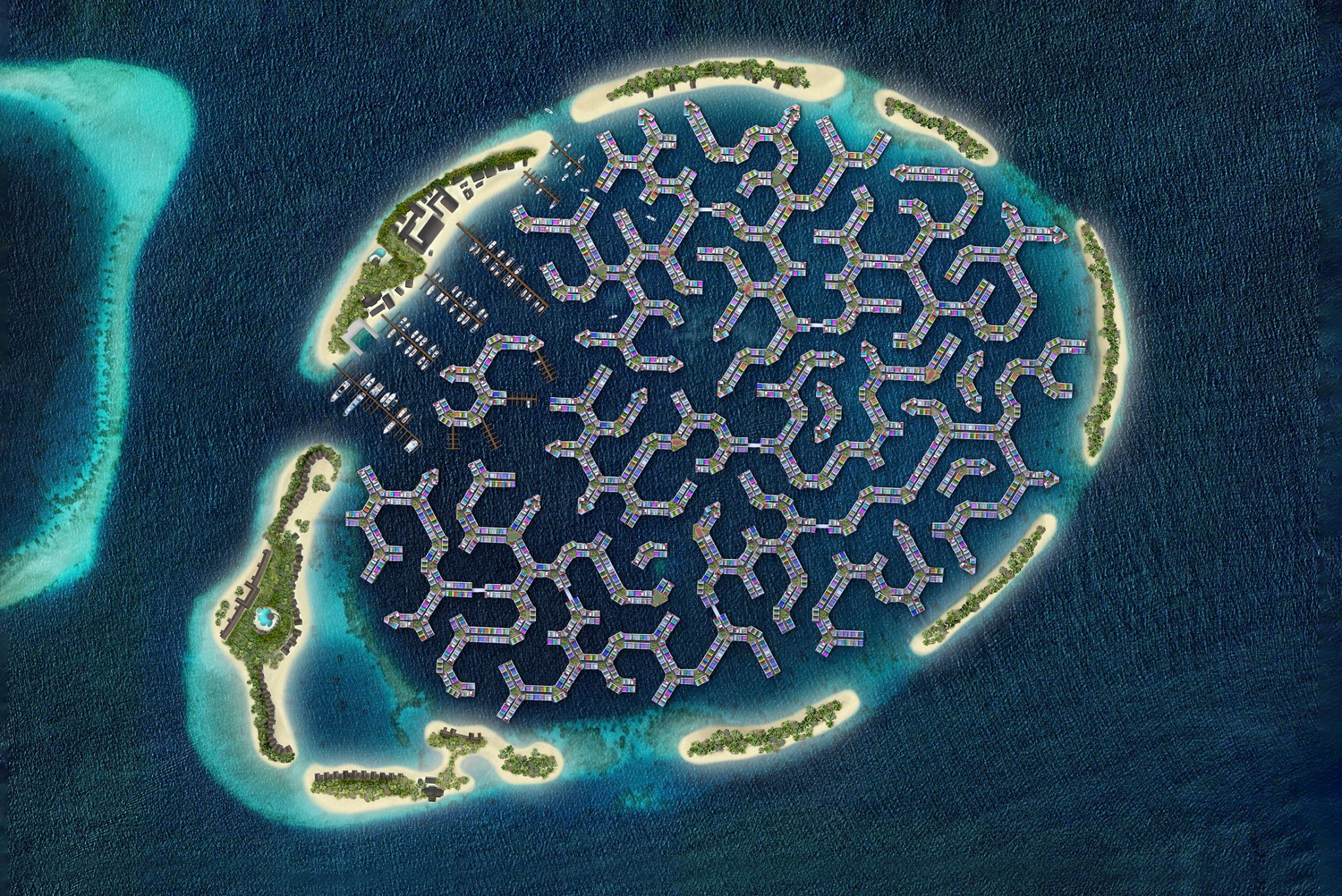 Así es cómo lucirá la futura ciudad flotante de las Maldivas