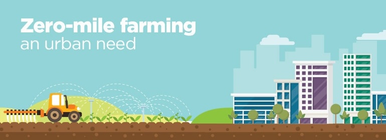 Zero-mile farming: infographic